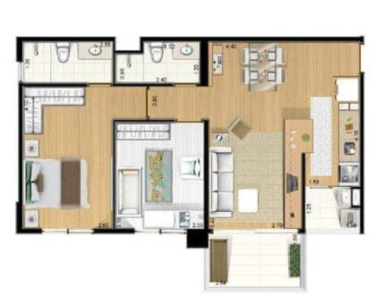 Imagem Imóvel com 2 Quartos à Venda, 62 m² em Saúde - São Paulo