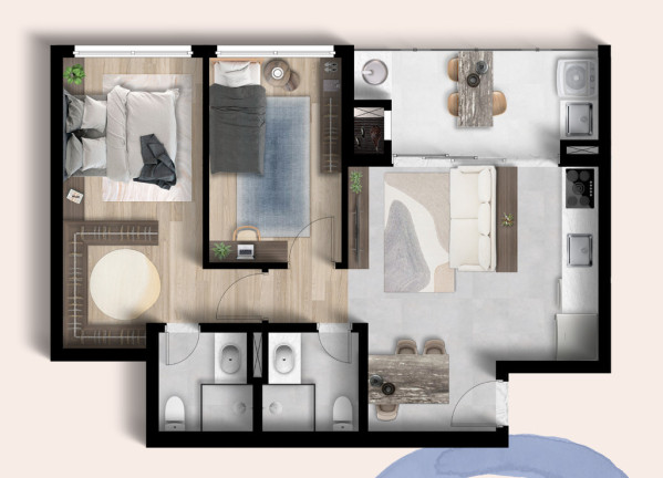 Imagem Apartamento com 3 Quartos à Venda, 68 m² em Juvevê - Curitiba