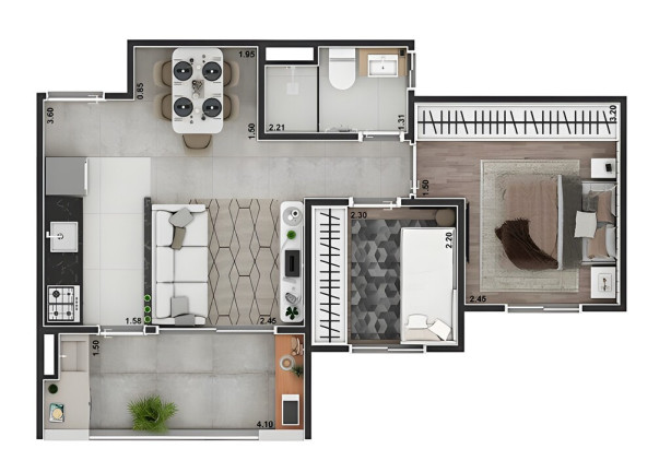 Imagem Imóvel com 2 Quartos à Venda, 38 m² em Jardim Iae - São Paulo