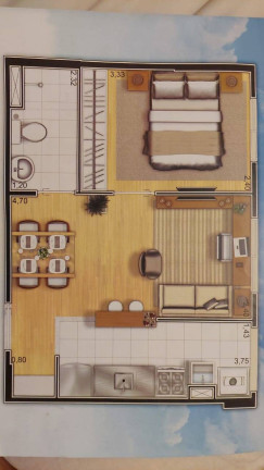 Imagem Apartamento com 1 Quarto à Venda,  em Cambuci - São Paulo