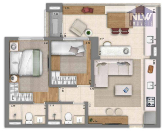 Apartamento com 2 Quartos à Venda, 61 m² em Vila Mariana - São Paulo