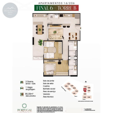 Imagem Imóvel com 2 Quartos à Venda, 86 m² em Caiçara - Praia Grande