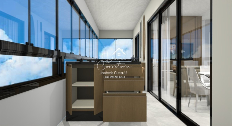 Imagem Apartamento com 1 Quarto à Venda, 50 m² em Guaiúba - Guarujá