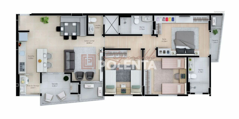 Imagem Apartamento com 3 Quartos à Venda, 109 m² em Centro - Içara