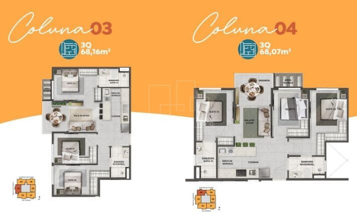 Imagem Apartamento com 3 Quartos à Venda, 68 m² em Praia De Itaparica - Vila Velha
