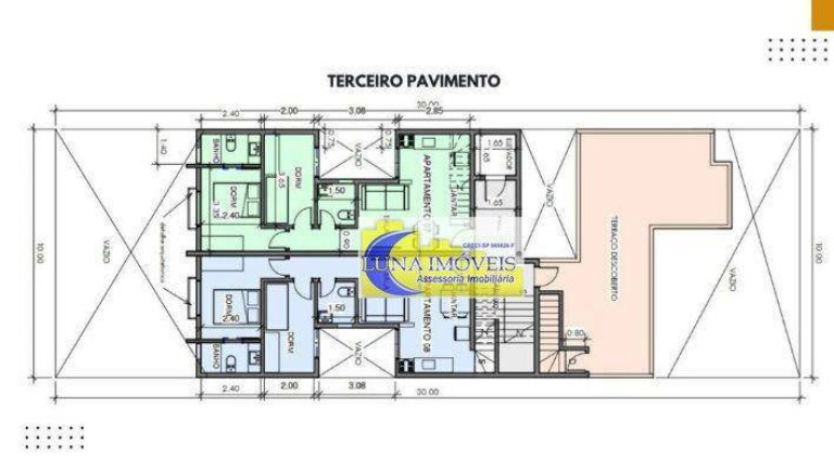 Apartamento com 2 Quartos à Venda, 50 m² em Vila Progresso - Santo André