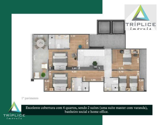 Imagem Cobertura com 4 Quartos à Venda, 260 m² em Santa Helena - Juiz De Fora Imagem Cobertura com 4 Quartos à Venda, 260 m² em Santa Helena - Juiz De Fora