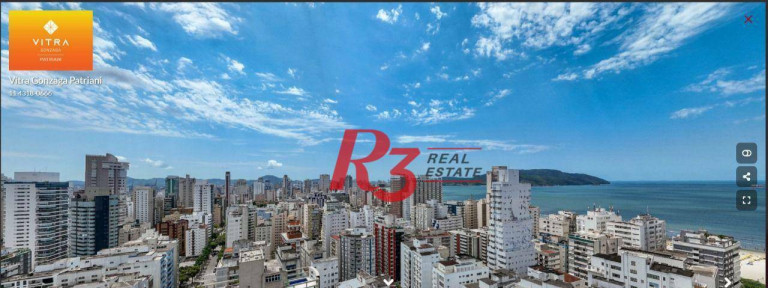 Apartamento com 3 Quartos à Venda, 124 m² em Gonzaga - Santos