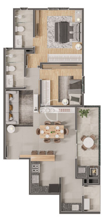 Imagem Apartamento com 2 Quartos à Venda, 175 m² em Costa E Silva - Joinville Imagem Apartamento com 2 Quartos à Venda, 175 m² em Costa E Silva - Joinville