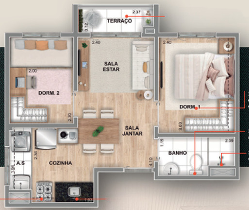 Imagem Apartamento com 2 Quartos à Venda, 36 m² em Ferreira - São Paulo Imagem Apartamento com 2 Quartos à Venda, 36 m² em Ferreira - São Paulo