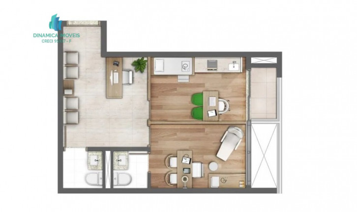 Imagem Sala Comercial à Venda, 47 m² em Botafogo - Campinas