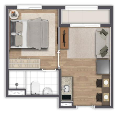 Apartamento com 1 Quarto à Venda, 24 m² em Mooca - São Paulo