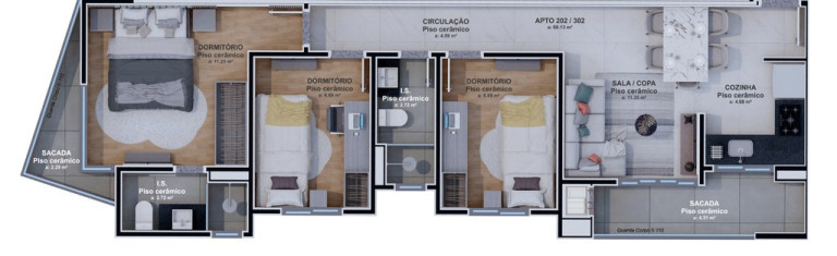 Imagem Cobertura com 3 Quartos à Venda, 132 m² em Hauer - Curitiba Imagem Cobertura com 3 Quartos à Venda, 132 m² em Hauer - Curitiba