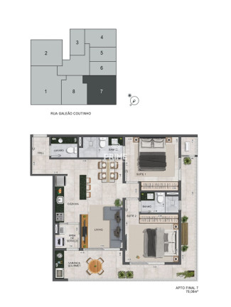 Imagem Apartamento com 1 Quarto à Venda, 50 m² em Itaguá - Ubatuba