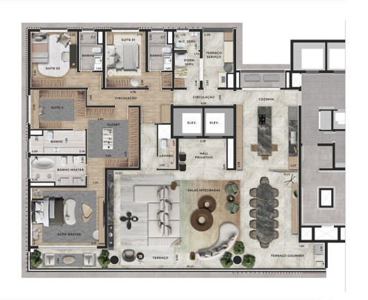 Imagem Apartamento com 4 Quartos à Venda, 301 m² em Indianópolis - São Paulo Imagem Apartamento com 4 Quartos à Venda, 301 m² em Indianópolis - São Paulo
