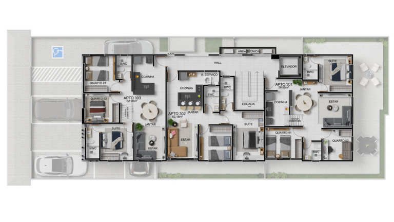 Imagem Apartamento com 3 Quartos à Venda, 105 m² em Bessa - João Pessoa Imagem Apartamento com 3 Quartos à Venda, 105 m² em Bessa - João Pessoa