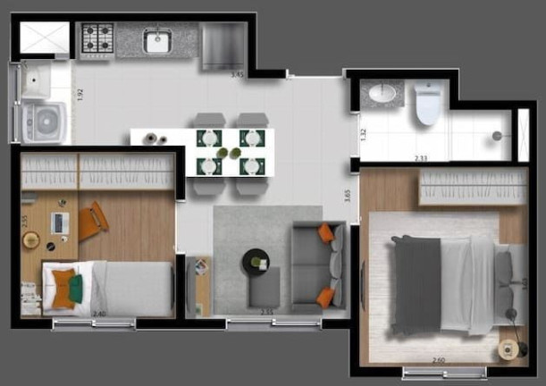 Imagem Imóvel com 2 Quartos à Venda, 32 m² em Barra Funda - São Paulo Imagem Imóvel com 2 Quartos à Venda, 32 m² em Barra Funda - São Paulo