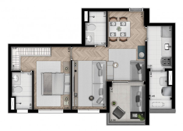 Imagem Apartamento com 1 Quarto à Venda, 37 m² em Vila Monte Alegre - São Paulo Imagem Apartamento com 1 Quarto à Venda, 37 m² em Vila Monte Alegre - São Paulo