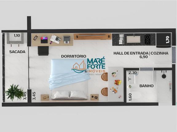 Imagem Apartamento com 1 Quarto à Venda, 30 m² em Perequê Açu - Ubatuba Imagem Apartamento com 1 Quarto à Venda, 30 m² em Perequê Açu - Ubatuba
