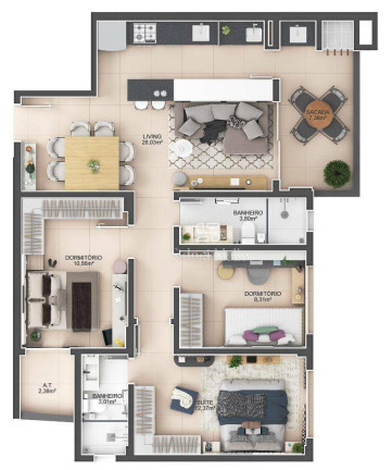 Imagem Apartamento com 3 Quartos à Venda, 89 m² em Fazenda - Itajaí
