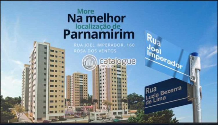 Imagem Apartamento com 2 Quartos à Venda, 48 m² em Rosa Dos Ventos - Parnamirim