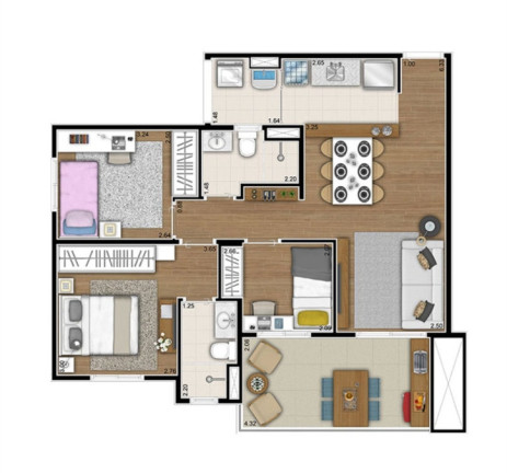 Imagem Apartamento com 3 Quartos à Venda, 72 m² em Vila Pompéia - São Paulo