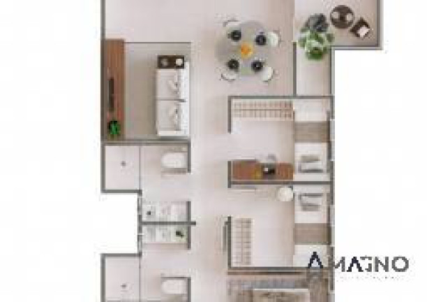 Imagem Apartamento com 1 Quarto à Venda, 55 m² em Country - Cascavel