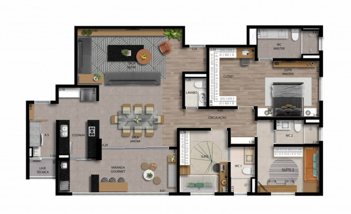 Imagem Apartamento com 3 Quartos à Venda, em Condomínio Toulouse - Sorocaba Imagem Apartamento com 3 Quartos à Venda, em Condomínio Toulouse - Sorocaba