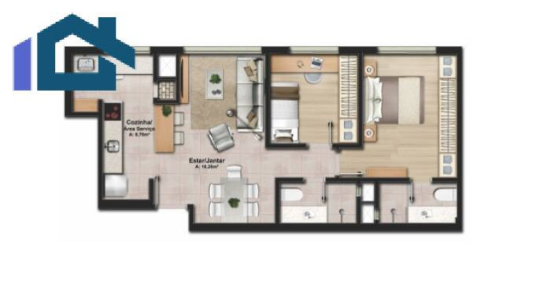 Imagem Apartamento com 2 Quartos à Venda, 62 m² em Cristo Redentor - Porto Alegre