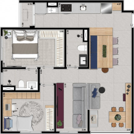 Imagem Imóvel com 3 Quartos à Venda, 70 m² em Santo Amaro - São Paulo Imagem Imóvel com 3 Quartos à Venda, 70 m² em Santo Amaro - São Paulo