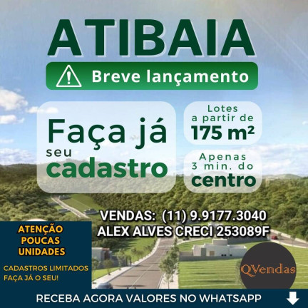 Imagem Terreno à Venda, 175 m² em Atibaia Belvedere - Atibaia Imagem Terreno à Venda, 175 m² em Atibaia Belvedere - Atibaia