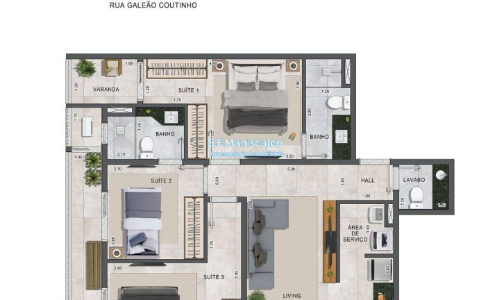 Imagem Apartamento com 2 Quartos à Venda, 68 m² em Itaguá - Ubatuba