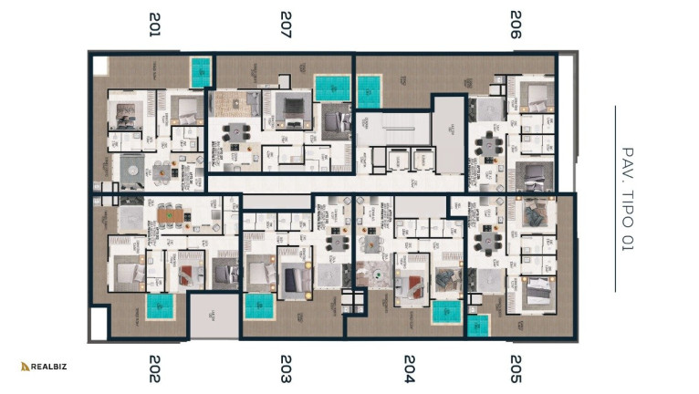 Imagem Apartamento com 3 Quartos à Venda, em Palmas - Governador Celso Ramos Imagem Apartamento com 3 Quartos à Venda, em Palmas - Governador Celso Ramos