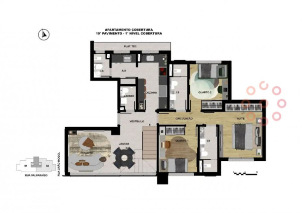 Cobertura com 3 Quartos à Venda, 188 m² em Sion - Belo Horizonte