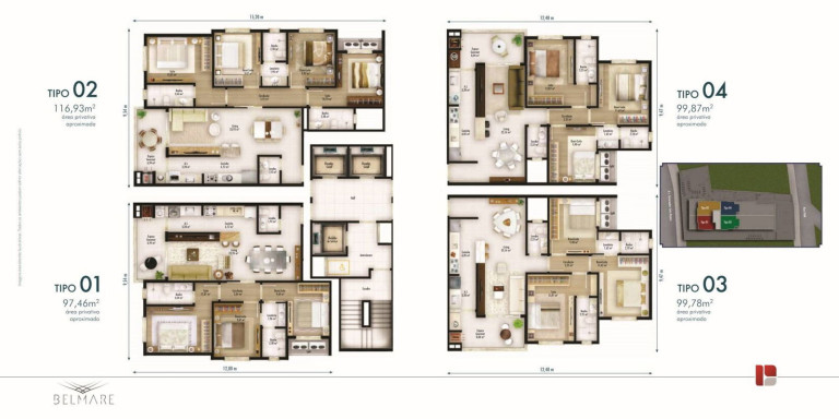 Imagem Apartamento com 3 Quartos à Venda, 99 m² em Centro - Itapema