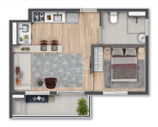 Imagem Apartamento com 1 Quarto à Venda, 38 m² em Pinheiros - São Paulo