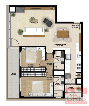Imagem Apartamento com 3 Quartos à Venda, 128 m² em São Francisco - Bento Gonçalves Imagem Apartamento com 3 Quartos à Venda, 128 m² em São Francisco - Bento Gonçalves