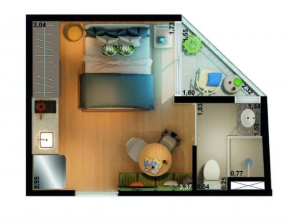 Imagem Imóvel com 1 Quarto à Venda, 23 m² em Campos Elíseos - São Paulo Imagem Imóvel com 1 Quarto à Venda, 23 m² em Campos Elíseos - São Paulo