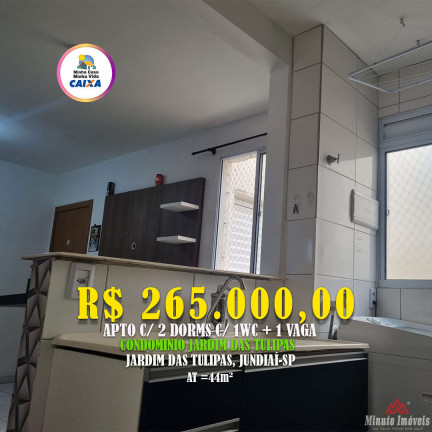 Imagem Apartamento com 2 Quartos à Venda, 44 m² em Jardim Das Tulipas - Jundiaí Imagem Apartamento com 2 Quartos à Venda, 44 m² em Jardim Das Tulipas - Jundiaí