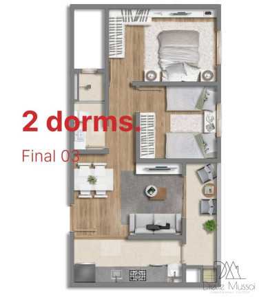 Imagem Apartamento com 2 Quartos à Venda, 54 m² Imagem Apartamento com 2 Quartos à Venda, 54 m²