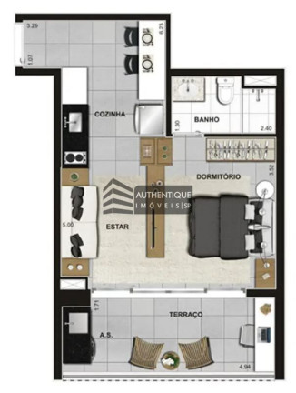 Imagem Apartamento com 1 Quarto à Venda, 42 m² em Vila Mariana - São Paulo