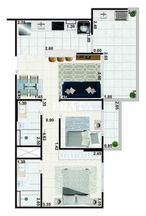 Imagem Apartamento com 2 Quartos à Venda, 66 m² em Pitangueiras - Guarujá Imagem Apartamento com 2 Quartos à Venda, 66 m² em Pitangueiras - Guarujá