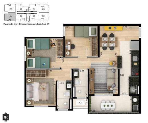 Imagem Apartamento com 3 Quartos à Venda, 77 m² em Além Ponte - Sorocaba Imagem Apartamento com 3 Quartos à Venda, 77 m² em Além Ponte - Sorocaba