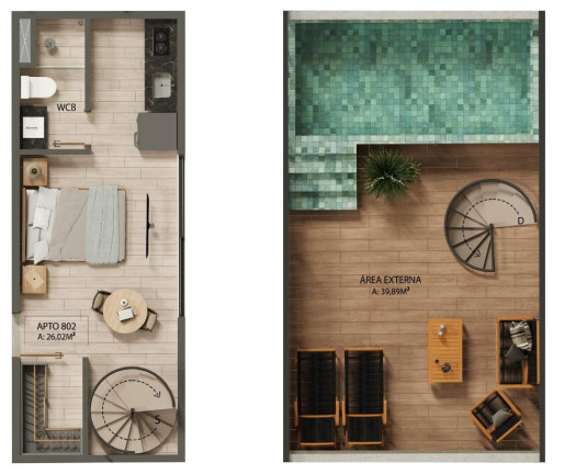 Imagem Apartamento com 1 Quarto à Venda, 24 m² em Jardim Oceania - João Pessoa Imagem Apartamento com 1 Quarto à Venda, 24 m² em Jardim Oceania - João Pessoa