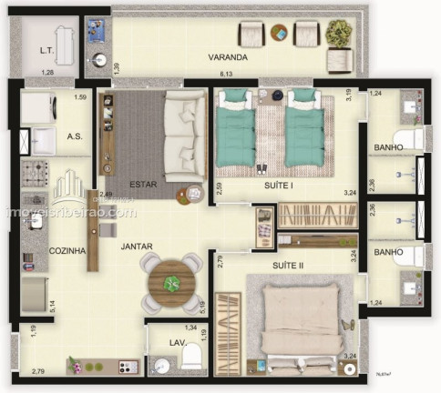 Imagem Apartamento com 2 Quartos à Venda, 76 m² em Nova Ribeirânia - Ribeirão Preto Imagem Apartamento com 2 Quartos à Venda, 76 m² em Nova Ribeirânia - Ribeirão Preto