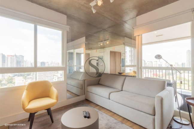 Imagem Apartamento com 1 Quarto para Alugar, 63 m² em Cidade Monções - São Paulo Imagem Apartamento com 1 Quarto para Alugar, 63 m² em Cidade Monções - São Paulo