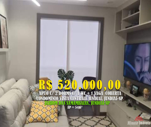 Imagem Apartamento com 2 Quartos à Venda, 54 m² em Jardim Das Samambaias - Jundiaí Imagem Apartamento com 2 Quartos à Venda, 54 m² em Jardim Das Samambaias - Jundiaí
