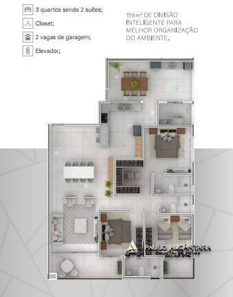 Imagem Apartamento com 3 Quartos à Venda, 144 m² em Timirim - Timóteo Imagem Apartamento com 3 Quartos à Venda, 144 m² em Timirim - Timóteo