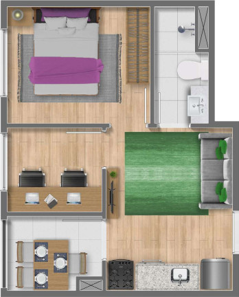 Studio com 1 Quarto à Venda, 17 m² em Itaquera - São Paulo