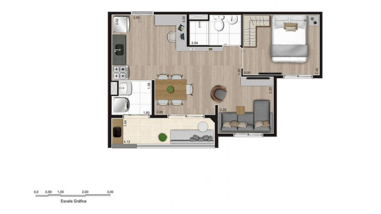 Imagem Apartamento com 2 Quartos à Venda, 5.724 m² em Parque Ipê - São Paulo